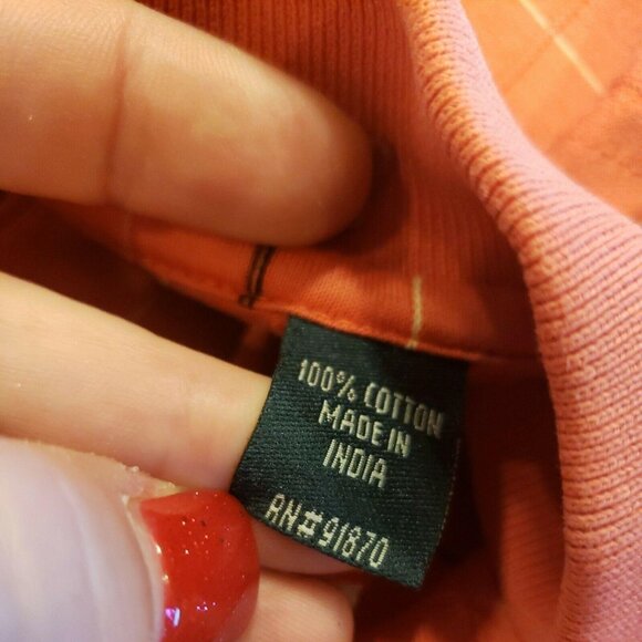 Bolle Men Golf Red Black Check Short Sleeve Polo Golf Shirt Size Medium cotton - Picture 8 of 8